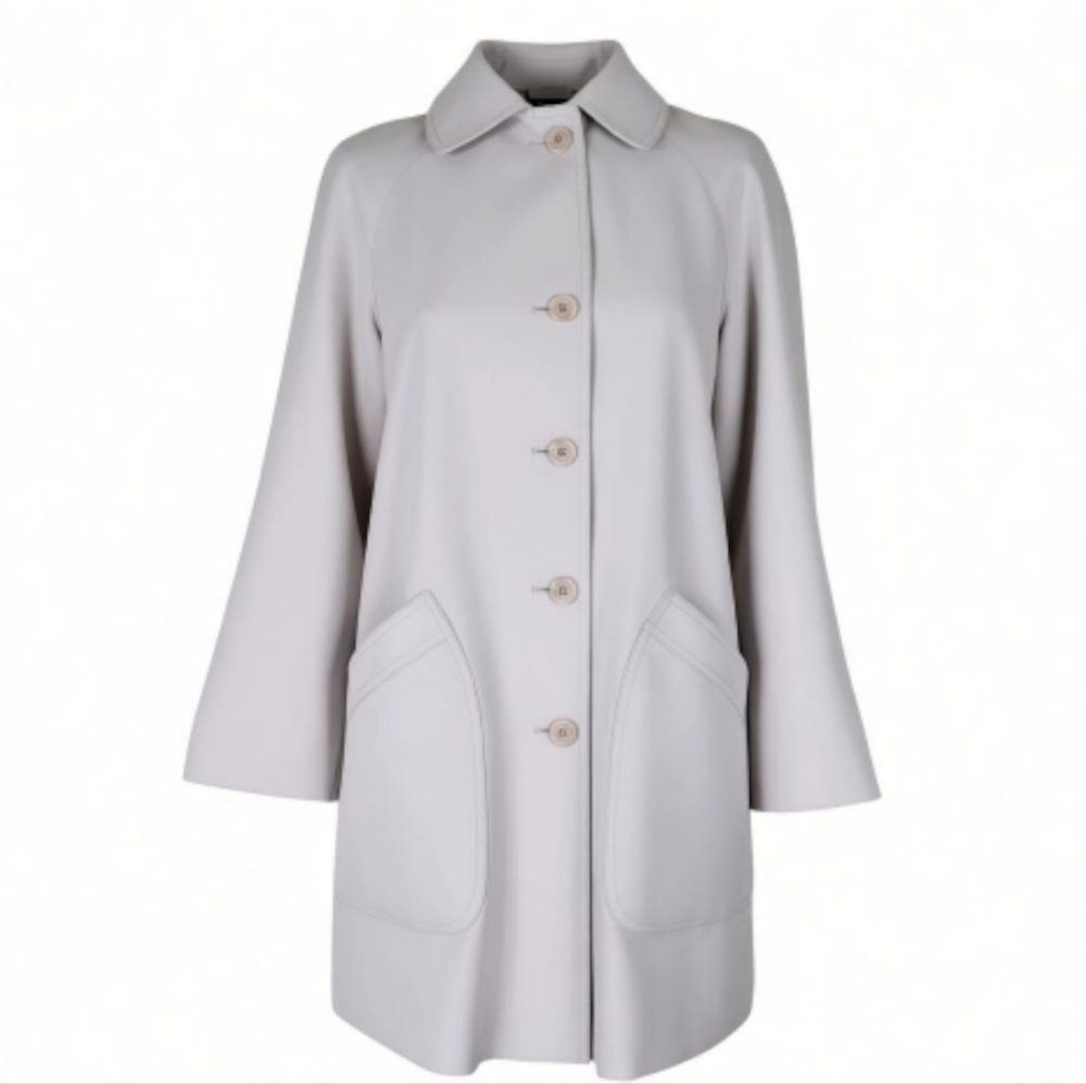 Forecaster Jacket Size 7/8 Ivory Pockets Button Spun Polyester Vintage Y2K 90s